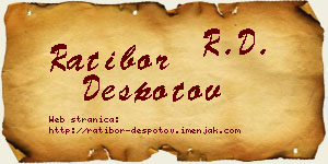 Ratibor Despotov vizit kartica